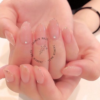 [Mã NHUQAD giảm 10% đơn 100k] Nailbox móng úp thiết kế sẵn hồng nude đính đá