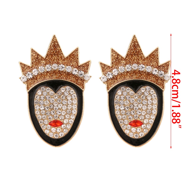 Bông Tai Hình Vương Miện Nữ Hoàng Cho Dịp Halloween / Giáng Sinh