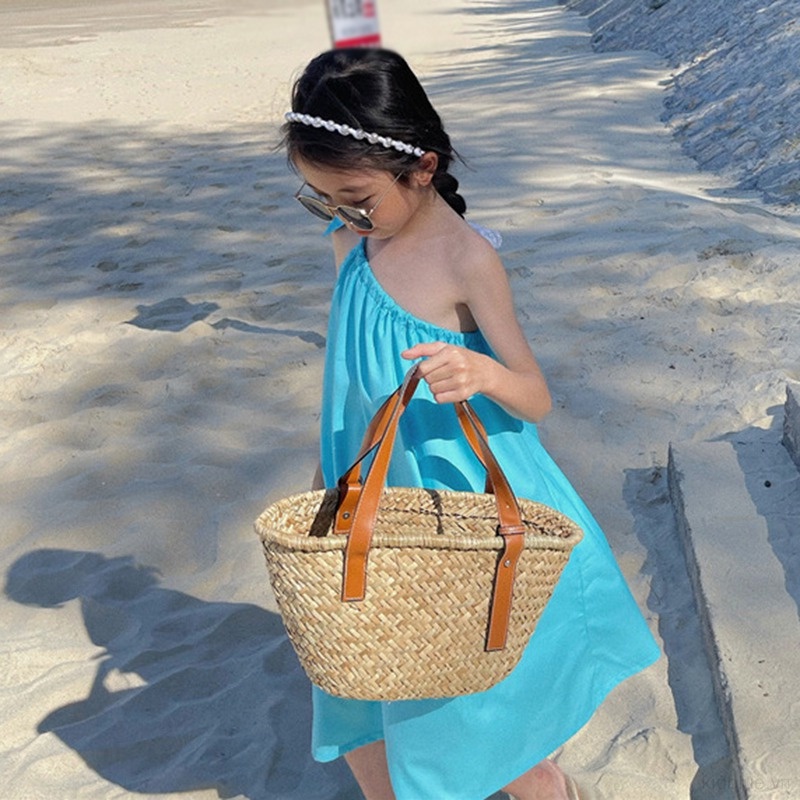 Đầm Công Chúa Hai Dây Không Tay Thắt Nơ Thời Trang Mùa Hè Dành Cho Bạn Gái