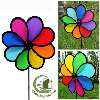 Chong chóng cầu vồng 8 cánh, nhiều màu