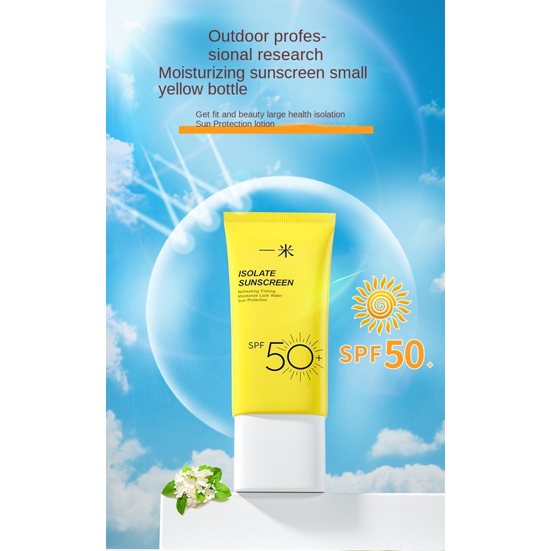 Kem Chống Nắng spf50 Không Nhờn Chống Tia UV Dưỡng Ẩm Cho Nam Và Nữ 50ml