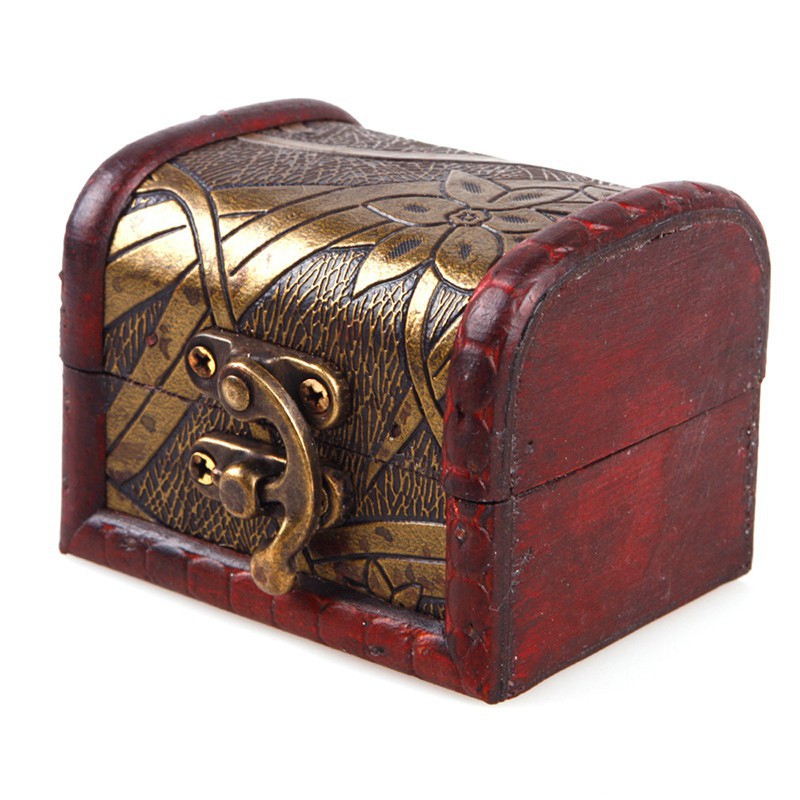 Hộp gỗ đựng trang sức kiểu cổ điển độc đáo tiện dụng