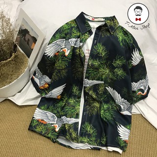 Áo sơ mi Hawaii xu hướng hàn quốc 2019 TMAN013