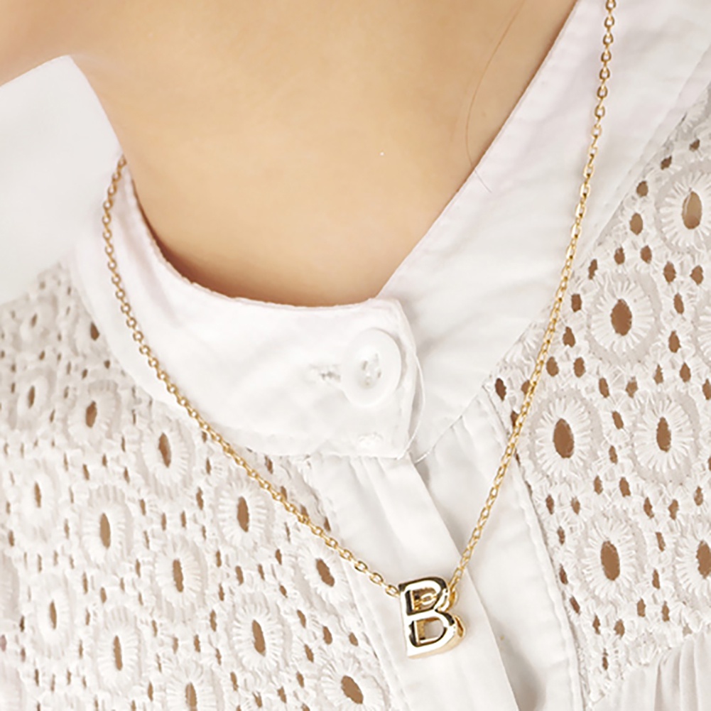 Dây chuyền mặt hình chữ cái DIY thời trang cho nữ