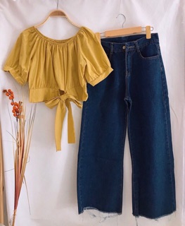 Quần culottes JEANS nữ