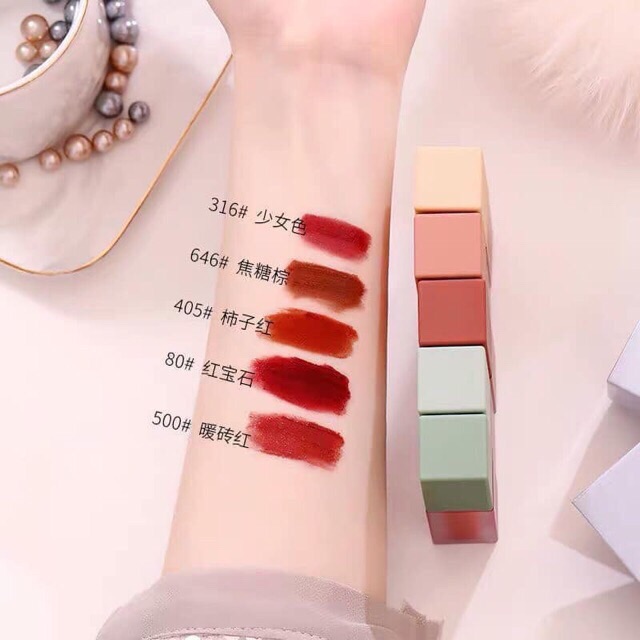 ..::✨Set Son Kem Lì HOLDLIVE HOT Nhất Mọi Thời Đại 5 Cây Tone Đất✨::..