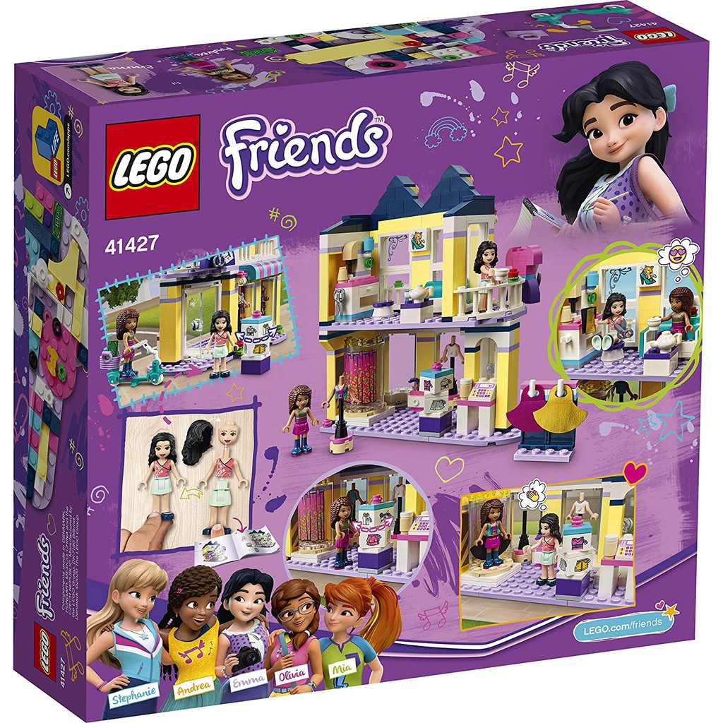 Đồ chơi LEGO FRIENDS - Tiệm May Đồ Sắc Màu của Emma - Mã SP 41427 - HĐT