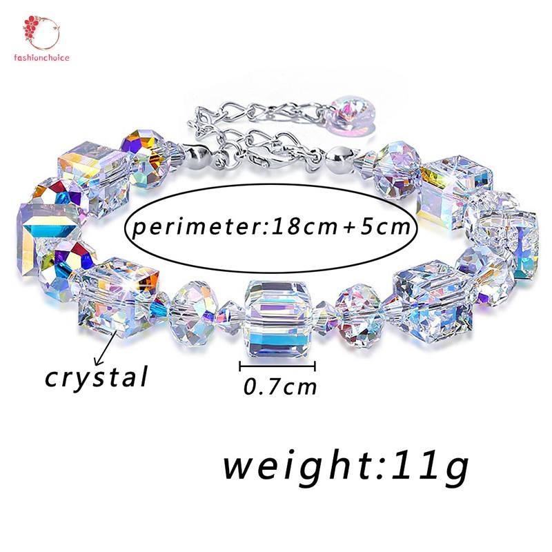 Vòng Tay Chuỗi Hạt Đá Pha Lê Lấp Lánh