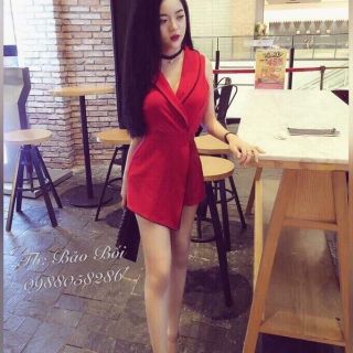 Jum đùi cổ sơmi tà chéo