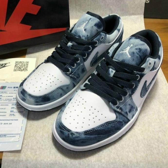 [MIỄN PHÍ SHIP] Giầy Thể Thao Air Jordan Low denim jeans màu xanh da bò | BigBuy360 - bigbuy360.vn