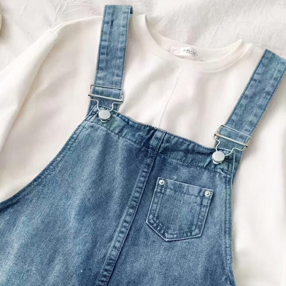 Yếm jean nữ rách gối chất vải đẹp F21 | BigBuy360 - bigbuy360.vn