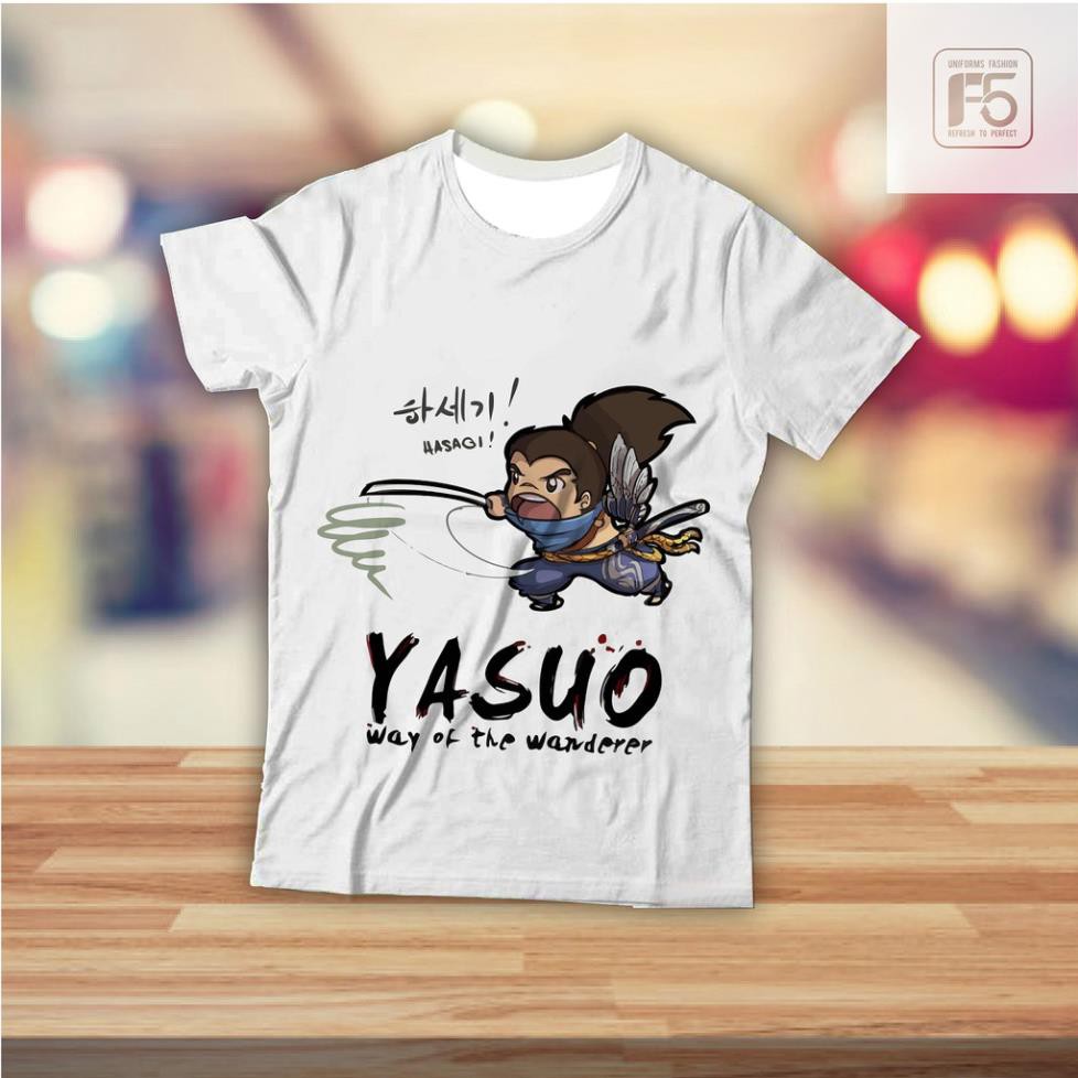 🔥XẢ LỖ🔥 Áo Liên Minh Huyền Thoại - Áo Yasuo - Áo phông F5 - Áo phông, áo thun thời trang rẻ đẹp