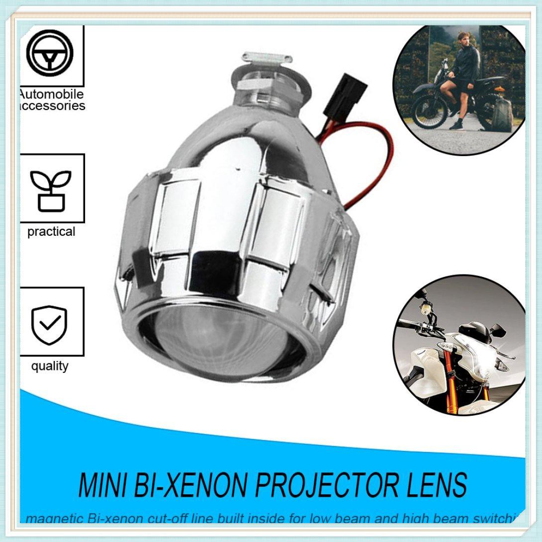 Vỏ Bọc Đèn Pha Xenon Mini Bi-xenon Hid 2.5 Inch H1 H4 H7 Màu Bạc