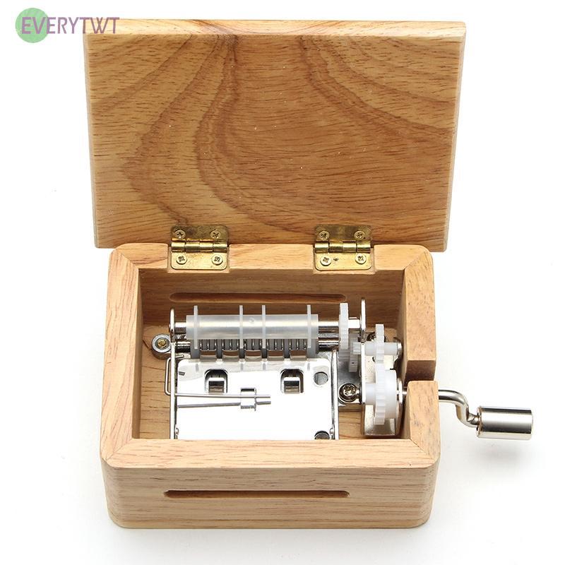 Set hộp nhạc bằng gỗ và phụ kiện tự gắn