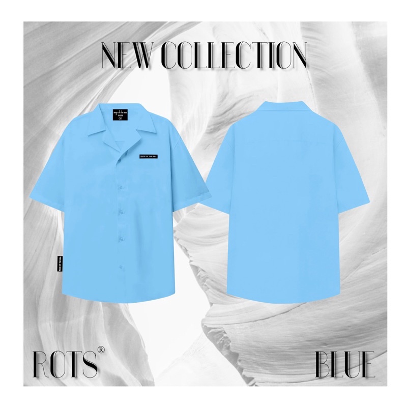 ÁO SƠ MI UNISEX FORM ÂU RAGE OF THE SEA  BASIC LOGO