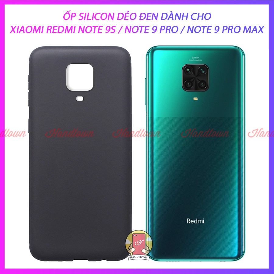 Ốp Lưng Xiaomi Redmi Note 9 Pro / Note 9S / Note 9 Pro Max Dẻo Đen
