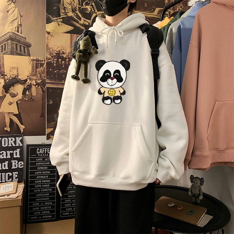 Hoodie Nỉ Bông Nam Nữ Form Rộng In Hình 2s Clothing, Áo Hoodie Nỉ Mũ Rộng In Hình Panda 2s Clothing TV5026