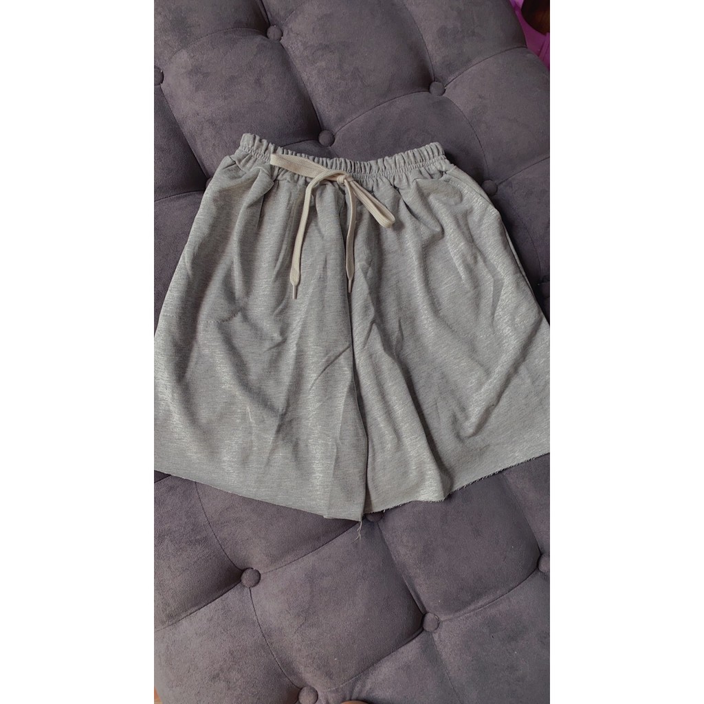 Quần Shorts Thun Trơn Gấu Cắt CHANREEN [FREESHIP] Quần chất thun siêu mát, mặc ở nhà hoặc đi tập đều được | BigBuy360 - bigbuy360.vn