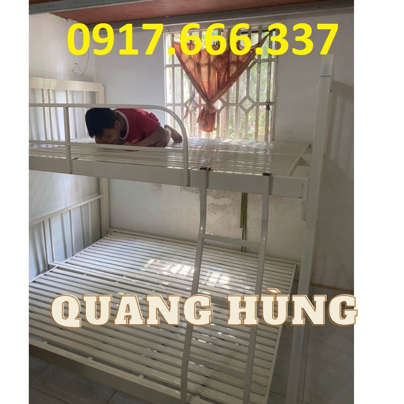 Giường tầng sắt hộp  vuông cao cấp 1m4/1m6 giá rẻ