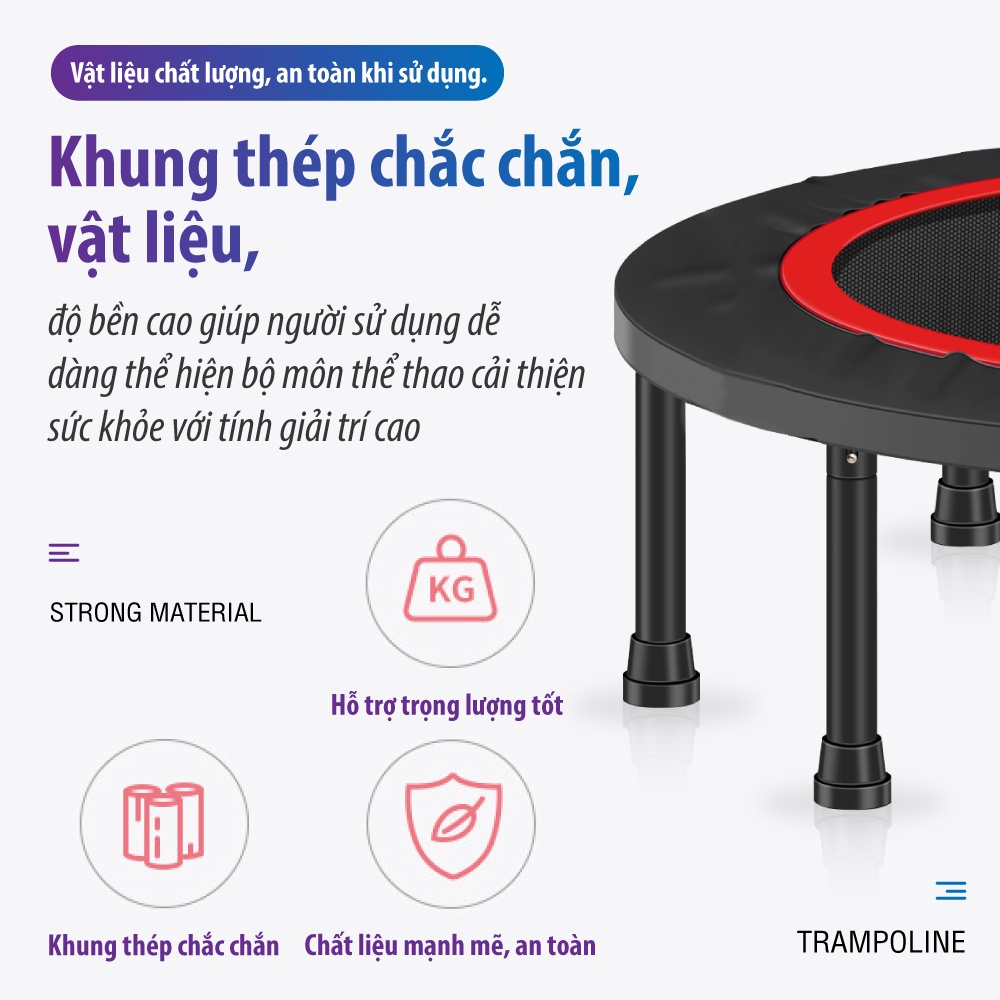 Professionall.gym19-  Sàn nhún 40 inch cao cấp Trampoline dành cho mọi lứa tuổi