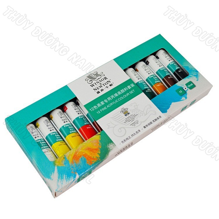 Set bột vẽ Winsor &amp; Newton 12 màu chuyên dùng làm nail