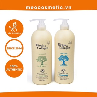 🛑FreeShip🛑Cặp Dầu Gội Xả Biotin Collagen Trắng | Giảm Rụng Tóc,Phục Hồi Tóc Khô Xơ, Hư Tổn ⚜️Hàng Chính Hãng⚜️
