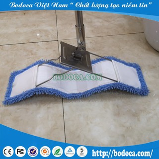 Cây lau nhà Microfiber (Loại 1 Bodoca) 60cm- cán rút