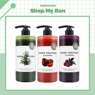 Sữa rửa mặt rau củ Super Vegitoks Cleanser thải độc da loại 300mml