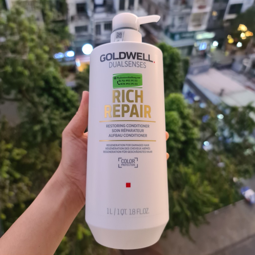 LẺ DẦU GỘI HOẶC DẦU XẢ PHỤC HỒI GOLDWELL RICH REPAIR 1000ML