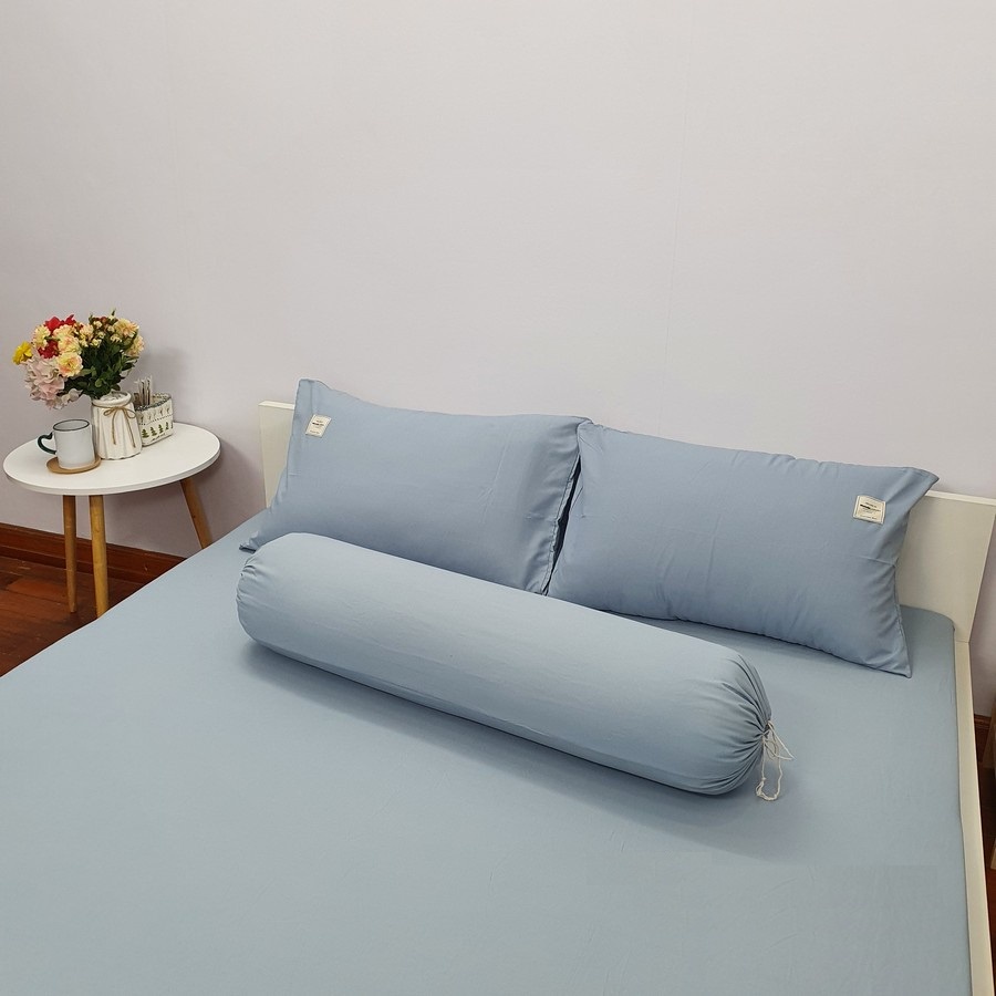 Vỏ gối ôm Cotton TC cao cấp thoáng mát nhập khẩu nhiều màu - 35x100 cm