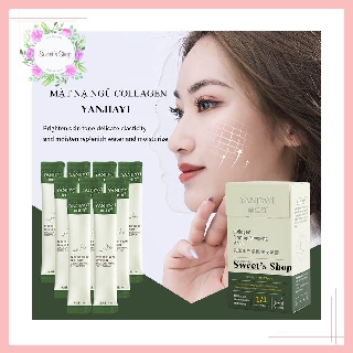 Mặt nạ ngủ💖FREESHIP💖Mặt nạ ngủ collagen YANJIAYI tăng độ ẩm, đàn hồi, căng bóng da hàng nội địa Trung