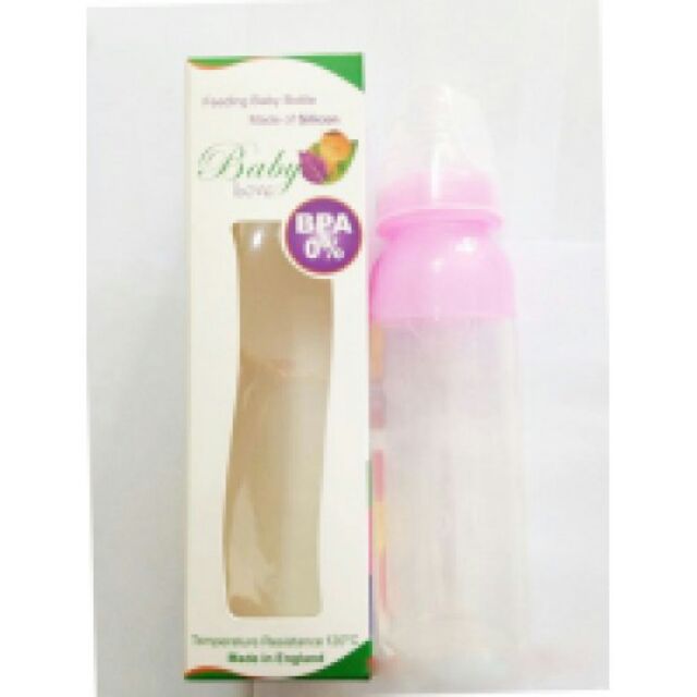 Bình sữa baby love silicone 210ml, Bình sữa 2 in 1, bình sữa cổ rộng baby love, bình sữa cho bé sơ sinh cổ hẹp