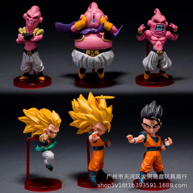 Set 6 Mô Hình Nhân Vật Phim Dragon Ball Z Độc Đáo Chất Lượng Cao