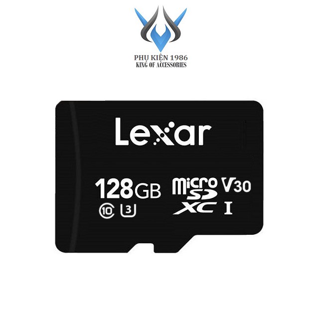 Thẻ nhớ MicroSDXC Lexar 128GB 667x V30 U3 4K R100MB/s W90MB/s - Không Box (Đen) - Phụ Kiện 1986