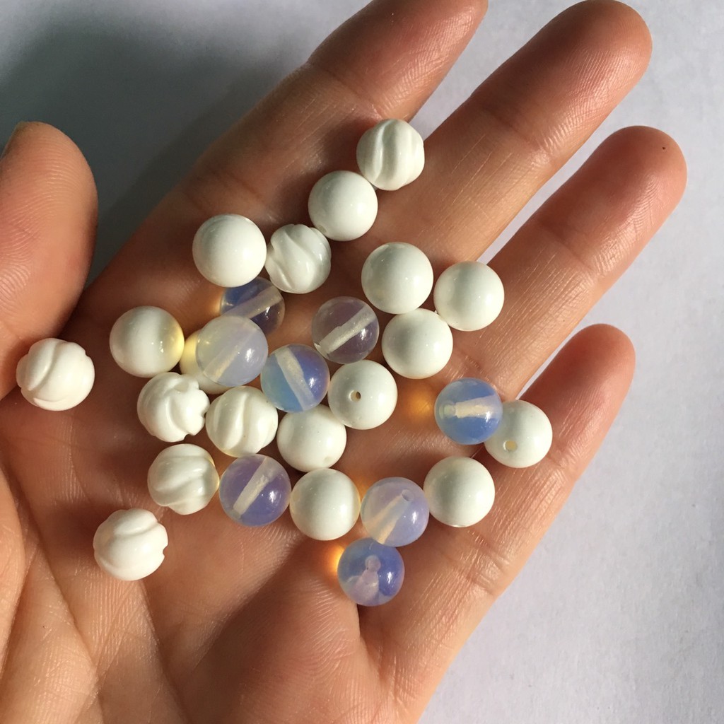 🌺 Hạt đá trắng size 8mm