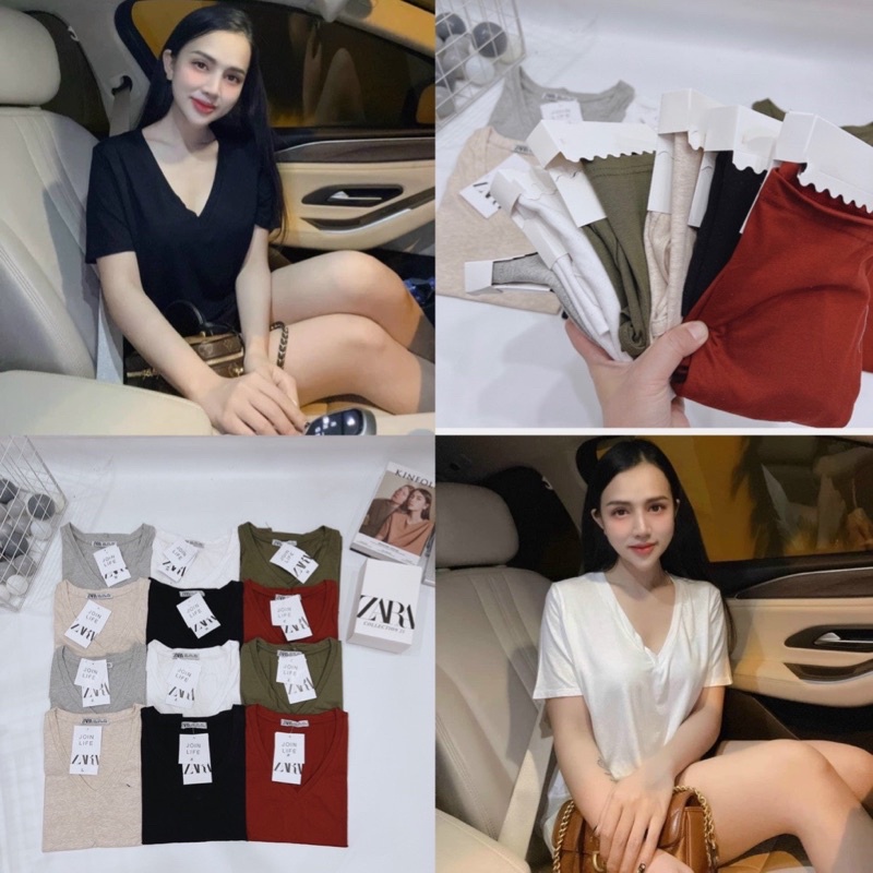 BÁN SỈ ÁO PULL ZRF CỔ TIM NHIỀU MÀU CHO NỮ