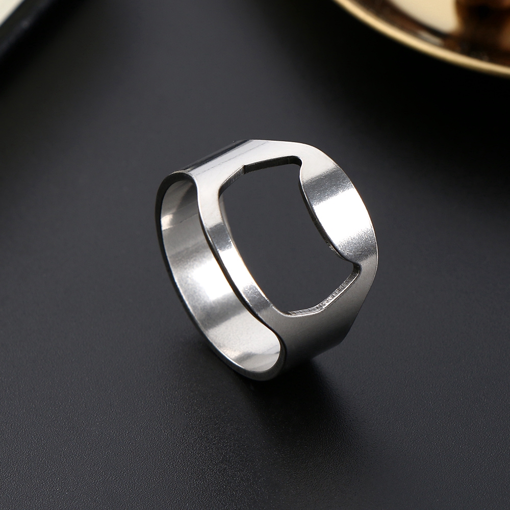 Dụng cụ mở nắp chai đeo ngón tay bằng thép không gỉ tiện dụng