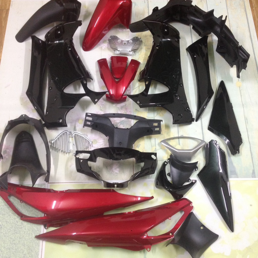 Dàn áo xe Future Neo màu Đỏ - nhựa trắng nguyên sinh cao cấp