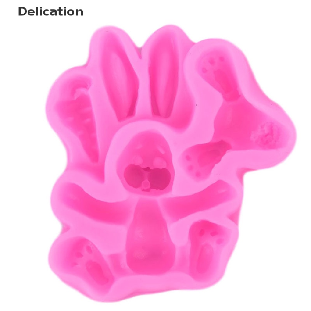 Khuôn làm bánh chất liệu silicone hình thỏ 3d dễ thương