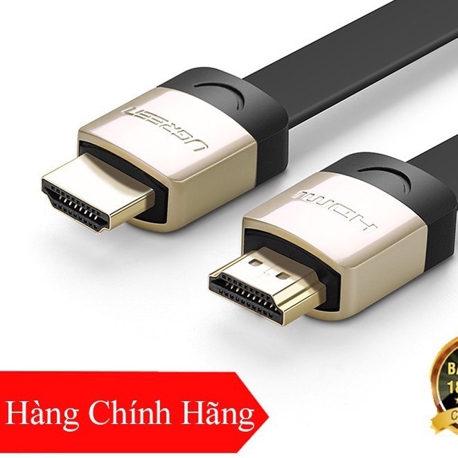 Cáp HDMI 5M dẹt chính hãng Ugreen UG-10263 hỗ trợ 3D 4K