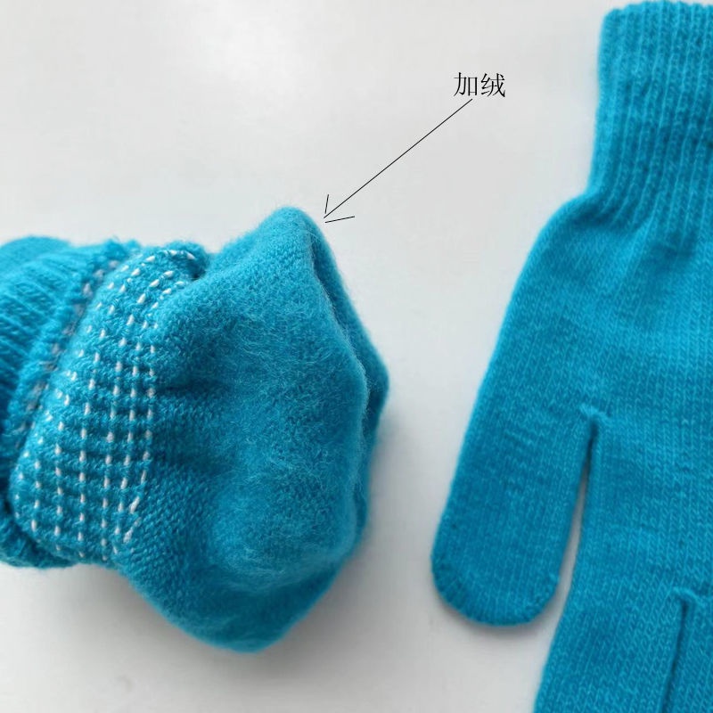 Găng Tay Lông Cừu Năm Ngón Dễ Thương Cho Nữ