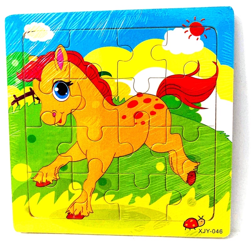 Đồ chơi xếp hình đồ chơi thông minh tranh ghép hình phát triển trí tuệ cho bé 16 miếng ghép