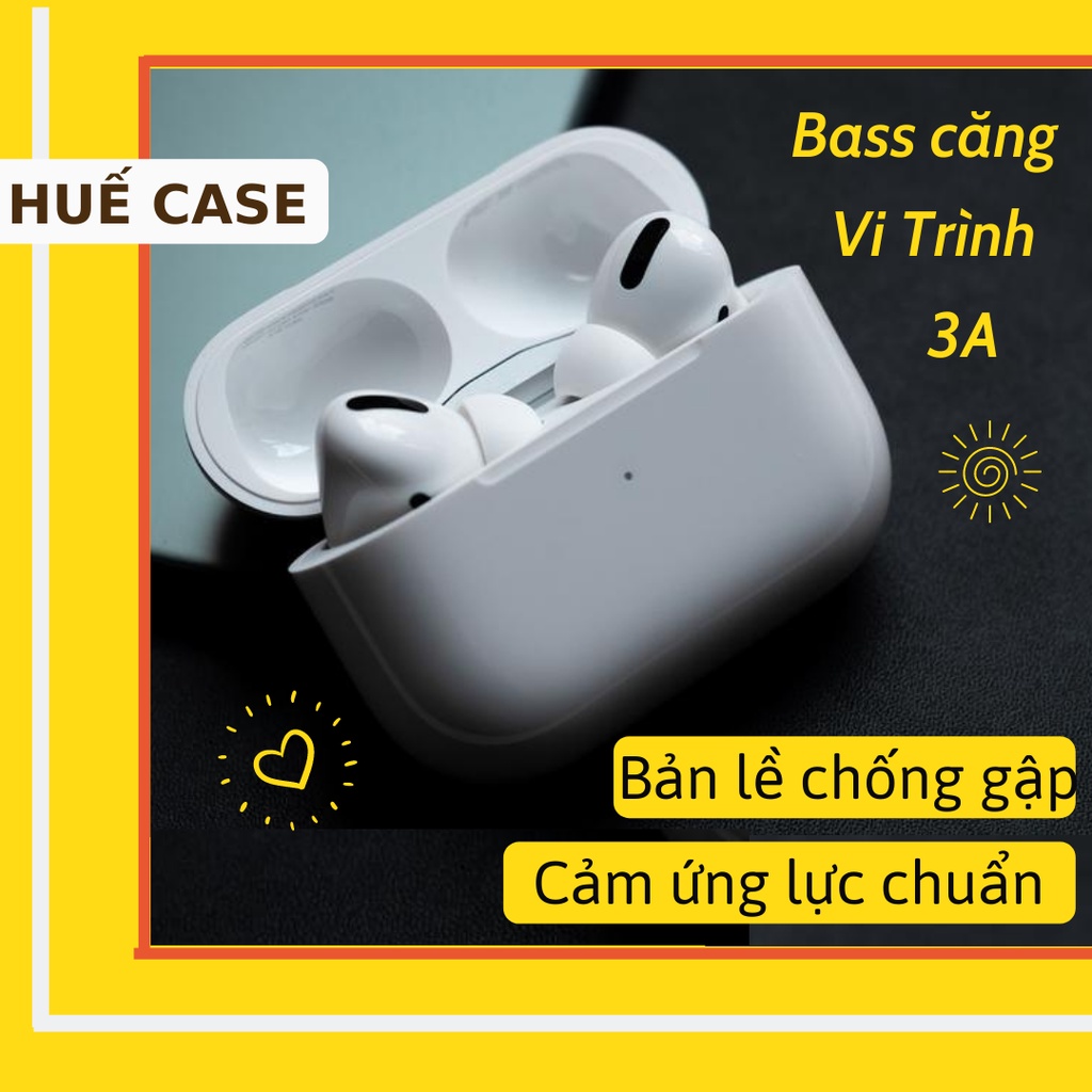 Tai nghe bluetooth [ Huế Case ] Tai nghe blutooth không dây tws, định vị đổi tên cho điện thoại và laptop thế hệ 3