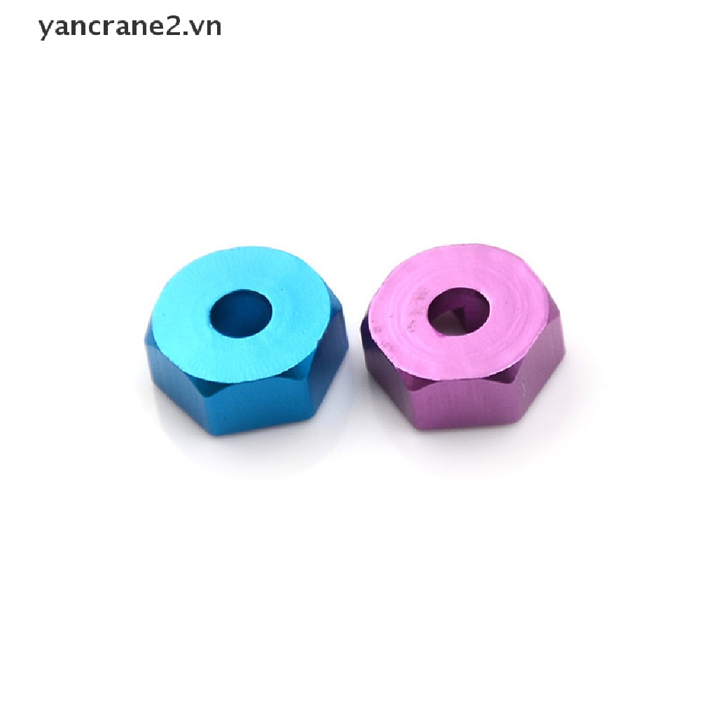 Set 4 Đai Ốc Lục Giác 12MM Bằng Nhôm Nâng Cấp Cho Xe Điều Khiển HSP 1 / 10