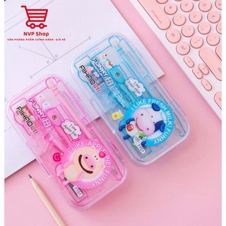 Bộ Compa 8 Dụng Cụ (Compa,Bút Chì,Tẩy, Thước Kẻ,…)-VPP NVP