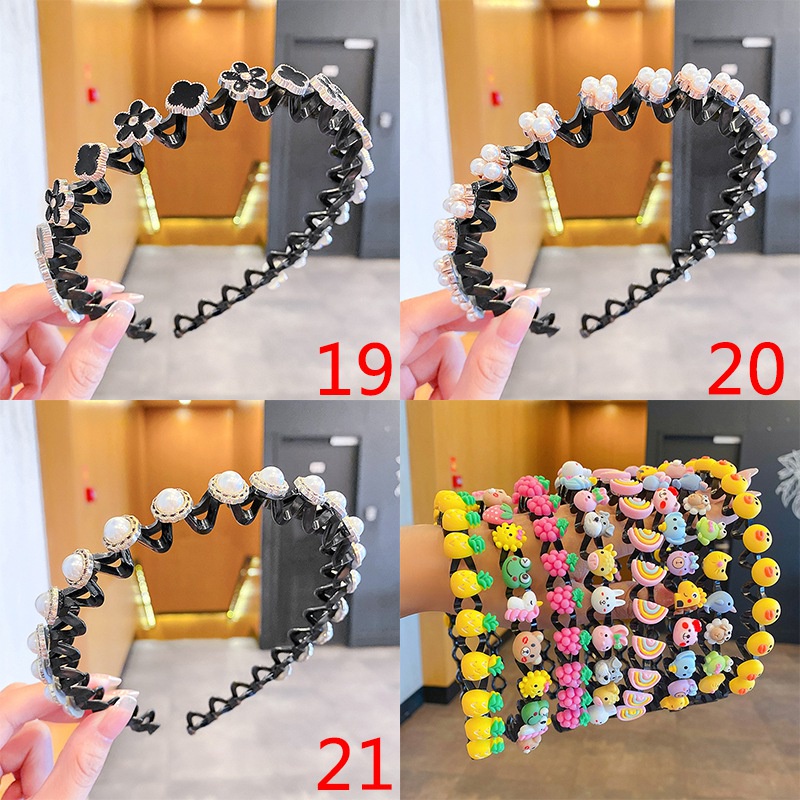 Băng đô cài tóc lượn sóng hình hoạt hình chống trượt cho bé