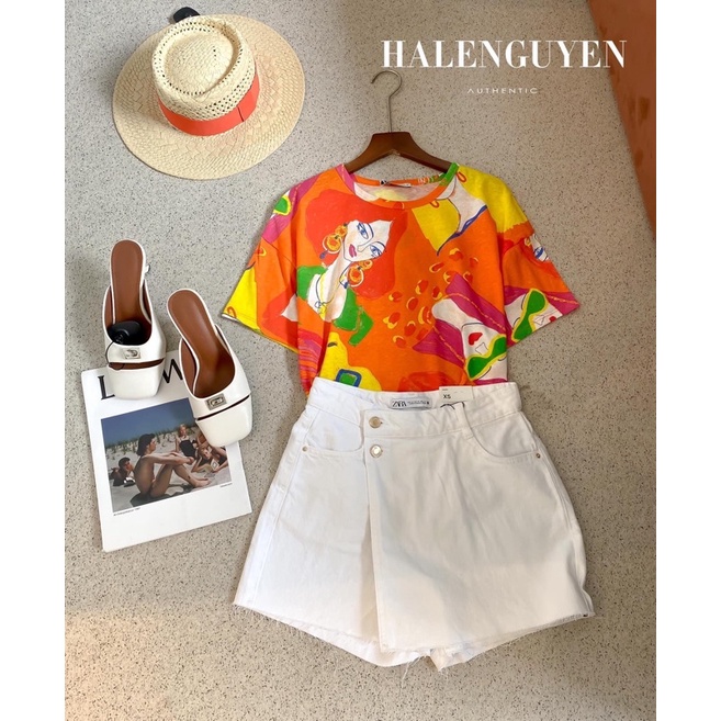 Áo thun hoạ tiết Zara size S | Zara Spain