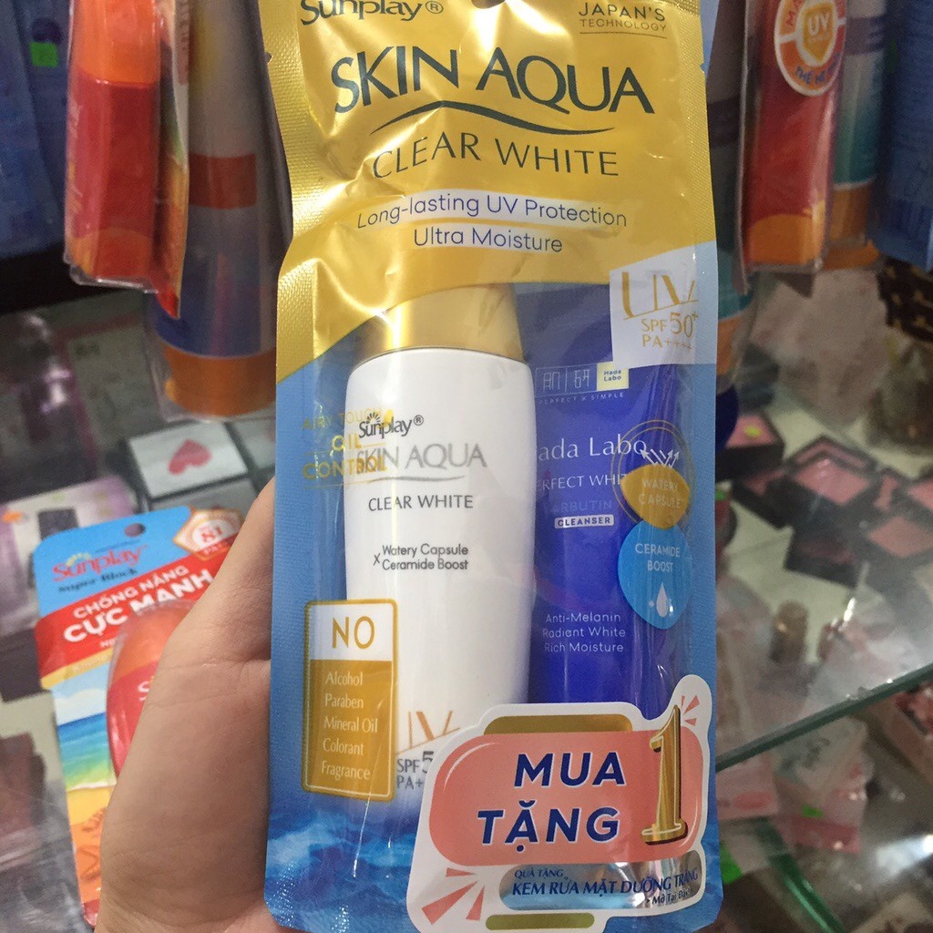 Kem chống nắng Sunplay Skin Aqua Clear White SPF50 PA++++