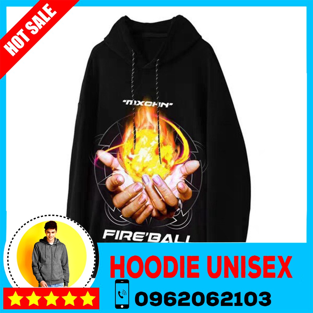 (HOOIDE) ÁO HOODIE NỈ NGOẠI HD1040 (Fire Ball - Kèm Ảnh Thật) | BigBuy360 - bigbuy360.vn