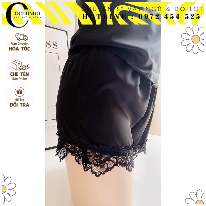 ♥️MẪU TRƠN ♥️ [LL547-1] Đồ bộ lụa sexy cao cấp -Đồ bộ phối ren -  cochunhoquan11